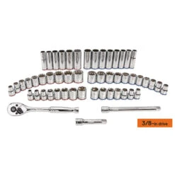 Kobalt Standard (SAE) And Metric Polished Chrome Mechanic's Tool Set With Tool Case - 127-Piece -Kobalt Master Tools Sales Store 14195530d L