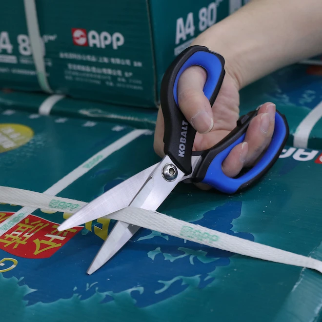 Kobalt 4.7-in Stainless Steel Molded Handle Scissors Kit Of 2 3 Kobalt 4.7-in Stainless Steel Molded Handle Scissors Kit Of 2 - Image 3