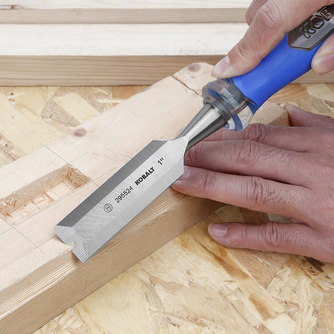 Kobalt Set Of 3 Wood Chisels Steel Sizes 1/4-in 1/2-in 1-in 1 Kobalt Set Of 3 Wood Chisels Steel Sizes 1/4-in 1/2-in 1-in