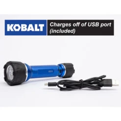 Kobalt Rechargeable - 600 Lumens LED Flashlight -Kobalt Master Tools Sales Store 19225284da L