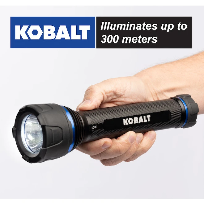 Kobalt Virtually Indestructible Waterproof - 1500 Lumens LED Flashlight (Batteries Included) 4 Kobalt Virtually Indestructible Waterproof - 1500 Lumens LED Flashlight (Batteries Included) - Image 4