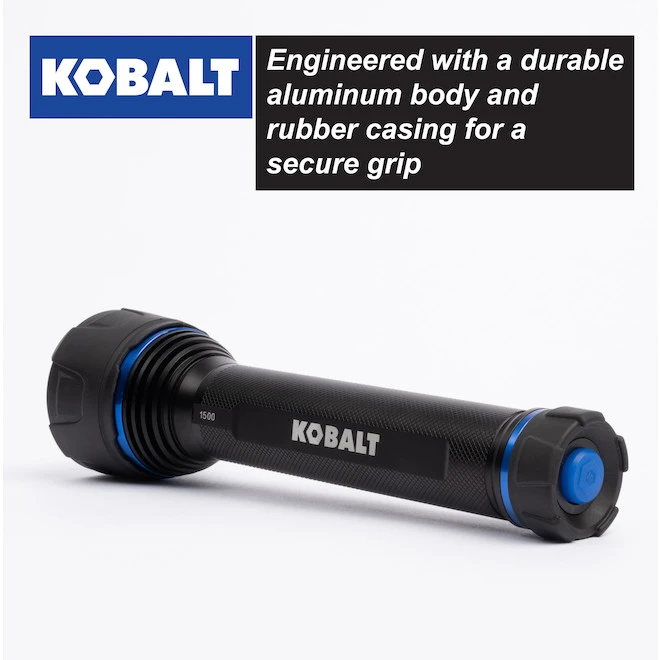 Kobalt Virtually Indestructible Waterproof - 1500 Lumens LED Flashlight (Batteries Included) 1 Kobalt Virtually Indestructible Waterproof - 1500 Lumens LED Flashlight (Batteries Included)