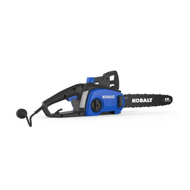 Kobalt Corded Electric Chainsaw 12A 16-in Blue 2 Kobalt Corded Electric Chainsaw 12A 16-in Blue - Image 2
