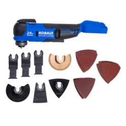 Kobalt 24-Volt Max 18-Piece Cordless Brushless Oscillating Tool Kit - Bare Tool Without Battery -Kobalt Master Tools Sales Store 32165052c L