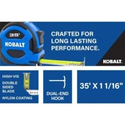 Kobalt 35-ft Blue Self-Locking Measuring Tape -Kobalt Master Tools Sales Store 32435014da L