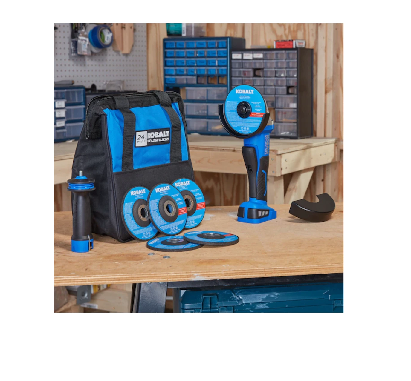 Kobalt KAG 424B-03 5-in 24-Volt Max Paddle Switch Brushless Cordless Angle Grinder 5 Kobalt KAG 424B-03 5-in 24-Volt Max Paddle Switch Brushless Cordless Angle Grinder - Image 5