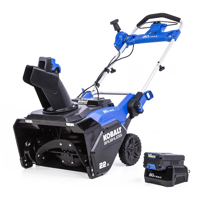 Kobalt 80V-22-in Single Stage Electric Cordless Snow Blower - 1 Battery Included 3 Kobalt 80V-22-in Single Stage Electric Cordless Snow Blower - 1 Battery Included - Image 3