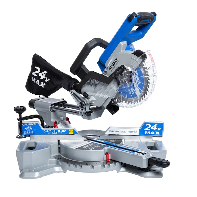 Kobalt Miter Saw Cordless 24V Max 7 1/4-in 5100 RPM - Bare Tool Without Battery 1 Kobalt Miter Saw Cordless 24V Max 7 1/4-in 5100 RPM - Bare Tool Without Battery