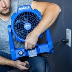 Kobalt 24-V Max Cordless Jobsite Fan - 600-CFM - Blue - Bare Tool Without Battery -Kobalt Master Tools Sales Store 45595009d L