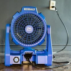 Kobalt 24-V Max Cordless Jobsite Fan - 600-CFM - Blue - Bare Tool Without Battery -Kobalt Master Tools Sales Store 45595009e L