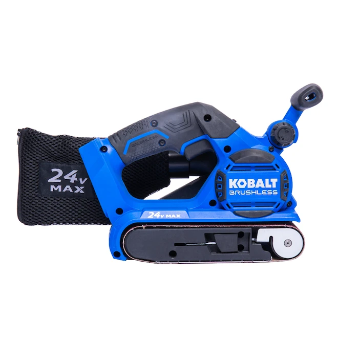 Kobalt 24-V Cordless Belt Sander - Brushless Motor - Black And Blue - Bare Tool Without Battery 4 Kobalt 24-V Cordless Belt Sander - Brushless Motor - Black And Blue - Bare Tool Without Battery - Image 4