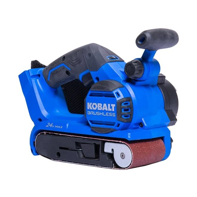 Kobalt 24-V Cordless Belt Sander - Brushless Motor - Black And Blue - Bare Tool Without Battery 3 Kobalt 24-V Cordless Belt Sander - Brushless Motor - Black And Blue - Bare Tool Without Battery - Image 3