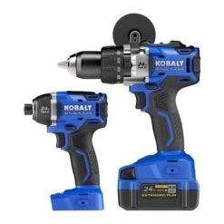 Kobalt 24-V Max Cordless Tools Combo - Drill-Driver And Impact Driver - Brushless Motor With Battery And Charger -Kobalt Master Tools Sales Store 45595020b L