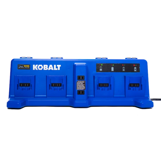 Kobalt 24 V Max Quad Charger For Power Tool Batteries - Blue 2 Kobalt 24 V Max Quad Charger For Power Tool Batteries - Blue - Image 2