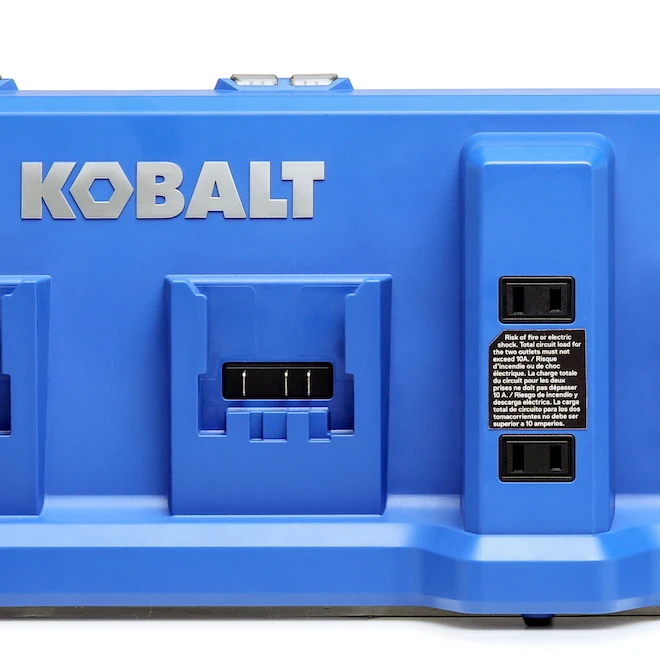 Kobalt 24 V Max Quad Charger For Power Tool Batteries - Blue 1 Kobalt 24 V Max Quad Charger For Power Tool Batteries - Blue