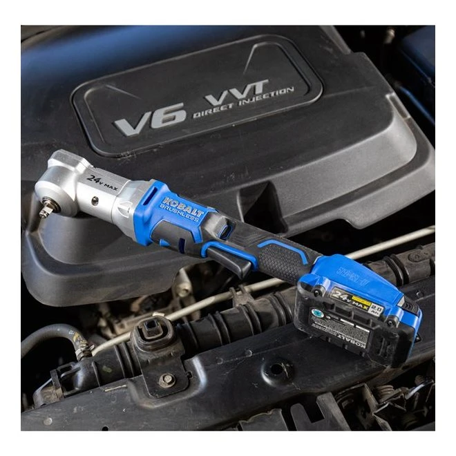 Kobalt 24 V Max Right Angle Impact Wrench - Brushless Motor - 3/8-in Drive - Cordless - Bare Tool Without Battery 3 Kobalt 24 V Max Right Angle Impact Wrench - Brushless Motor - 3/8-in Drive - Cordless - Bare Tool Without Battery - Image 3