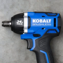 Kobalt 24-V Max Cordless Impact Wrench - 1/2-in - Black And Blue - Brushless Motor - Bare Tool Without Battery -Kobalt Master Tools Sales Store 45595050c L