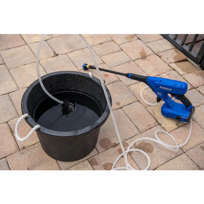Kobalt 40-Volt Electric Handheld Pressure Washer Kit - 2-Ah - 600-PSI - Blue 1 Kobalt 40-Volt Electric Handheld Pressure Washer Kit - 2-Ah - 600-PSI - Blue