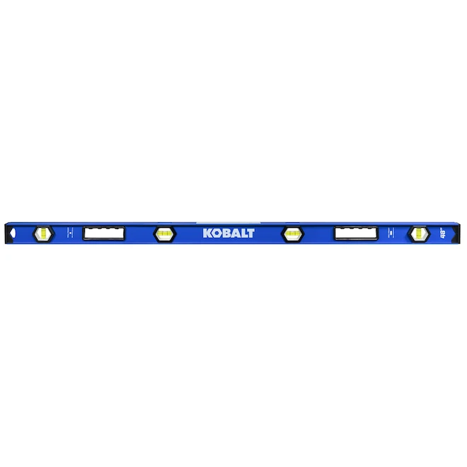 Kobalt 48-in Heavy Duty Aluminum I-Beam Level - Blue 1 Kobalt 48-in Heavy Duty Aluminum I-Beam Level - Blue