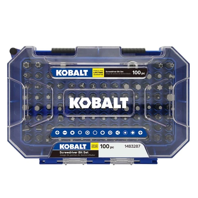 Kobalt 100-Piece Screwdriver Steel Bit Set 1 Kobalt 100-Piece Screwdriver Steel Bit Set